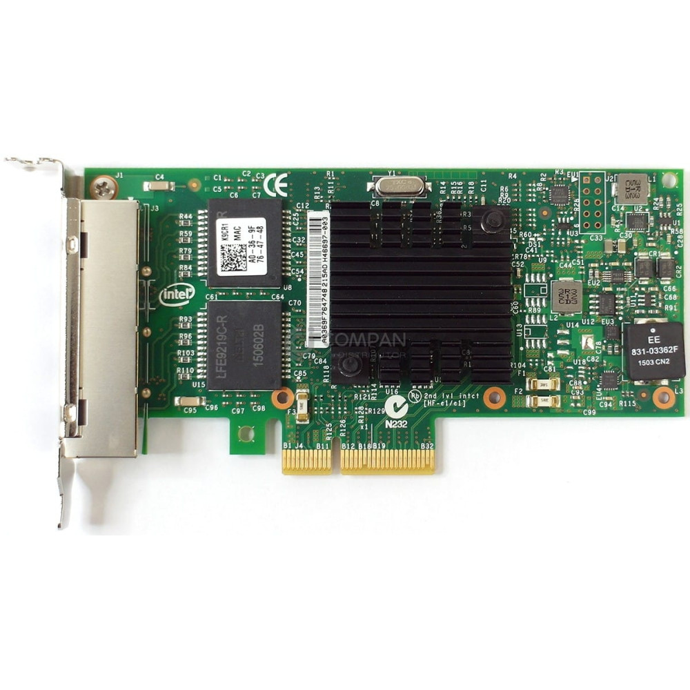 K9CR1 DELL I350-T4 QUAD PORT ETHERNET PCI-E CARD ADAPTER  LOW PROFILE